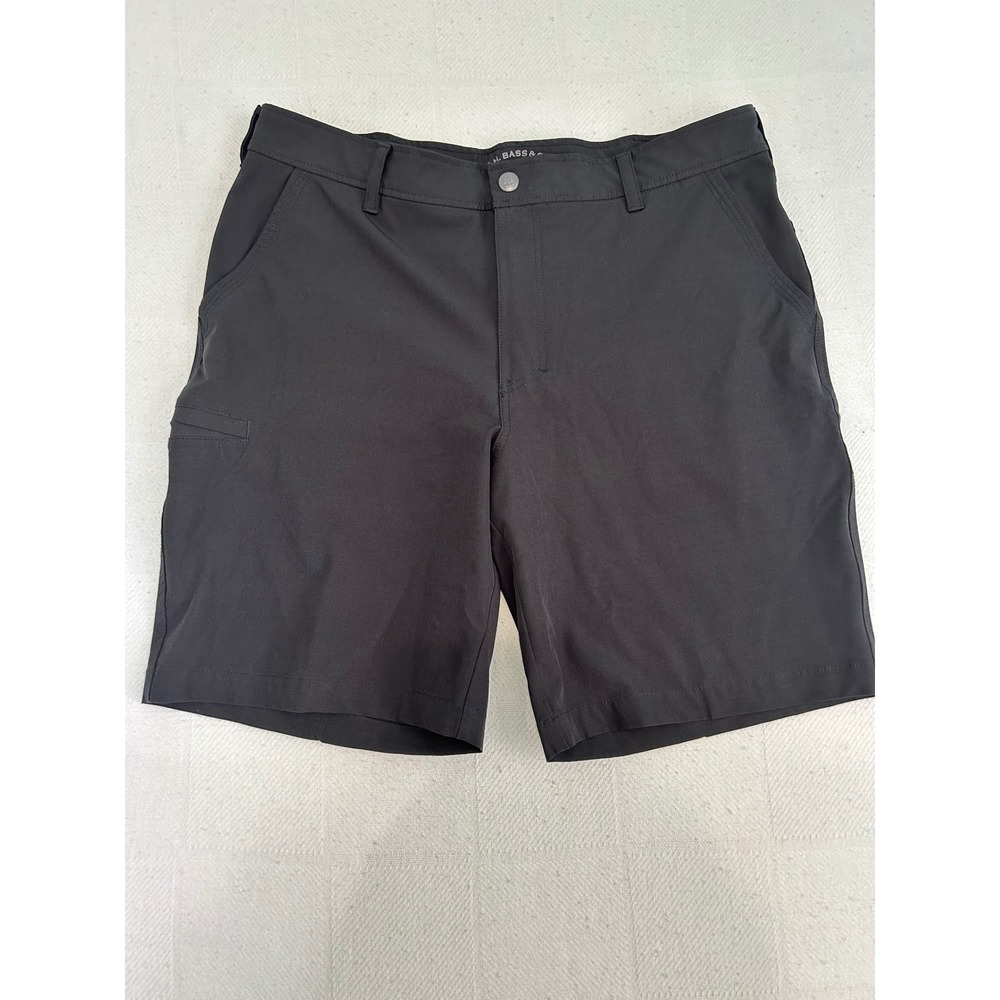 GH Bass & Co Mens Performance Trail Shorts Black Size 38 Hiking Outdoor Utility